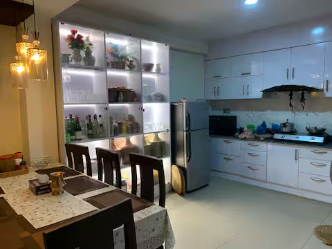 Kitchen and dining area